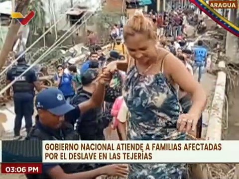 Cuadrillas realizan trabajo de limpiezas en mcpio. Santo Michelena por el deslave en las Tejerías