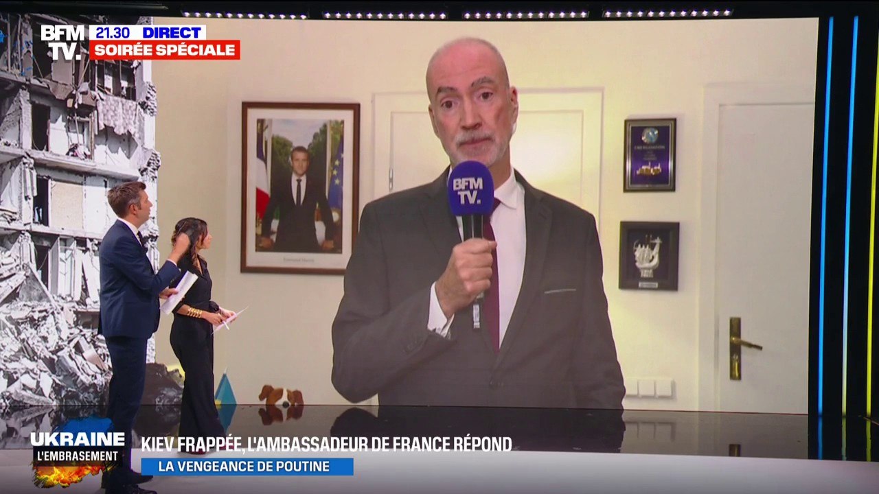 Bombardements russes: "Ces frappes sur les infrastructures énergétiques étaient attendues par les Ukrainiens", affirme Étienne de Poncins
