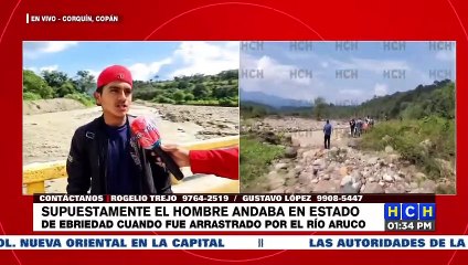 Descargar video: ¡Impactante! En vano luchan por rescatar a sujeto arrastrado por caudaloso río en Copán (VIDEO)