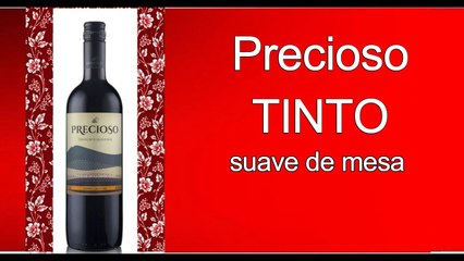 Vinho Precioso Tinto Suave De Mesa