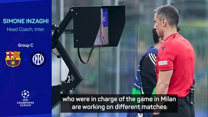 Inzaghi backs controversial Inter-Barca referee ahead of return match