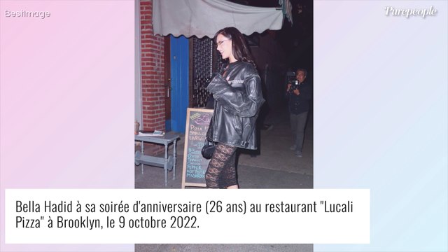 Bella Hadid en string apparent pour ses 26 ans avec son chéri Marc Kalman et sa soeur Gigi