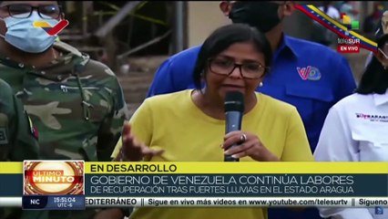 Vicepresidenta Delcy Rodríguez explica los importantes avances en las labores de Las Tejerías