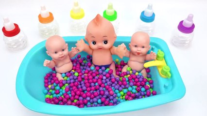 Satisfying Video l Mixing Candy with Making Rainbow Bathtub Cutting ASMR