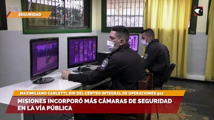 Misiones incorporó más cámaras de seguridad en la vía pública