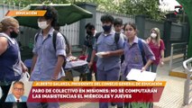 Paro de colectivo en Misiones  no se computarán las inasistencias el miércoles y jueves