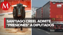 Diputados retiran iniciativas para prohibir corridas de toros y dobles semirremolques