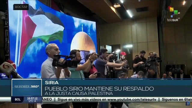 Activistas humanitarios sirios apoyan a prisioneros palestinos que permanecen en huelga