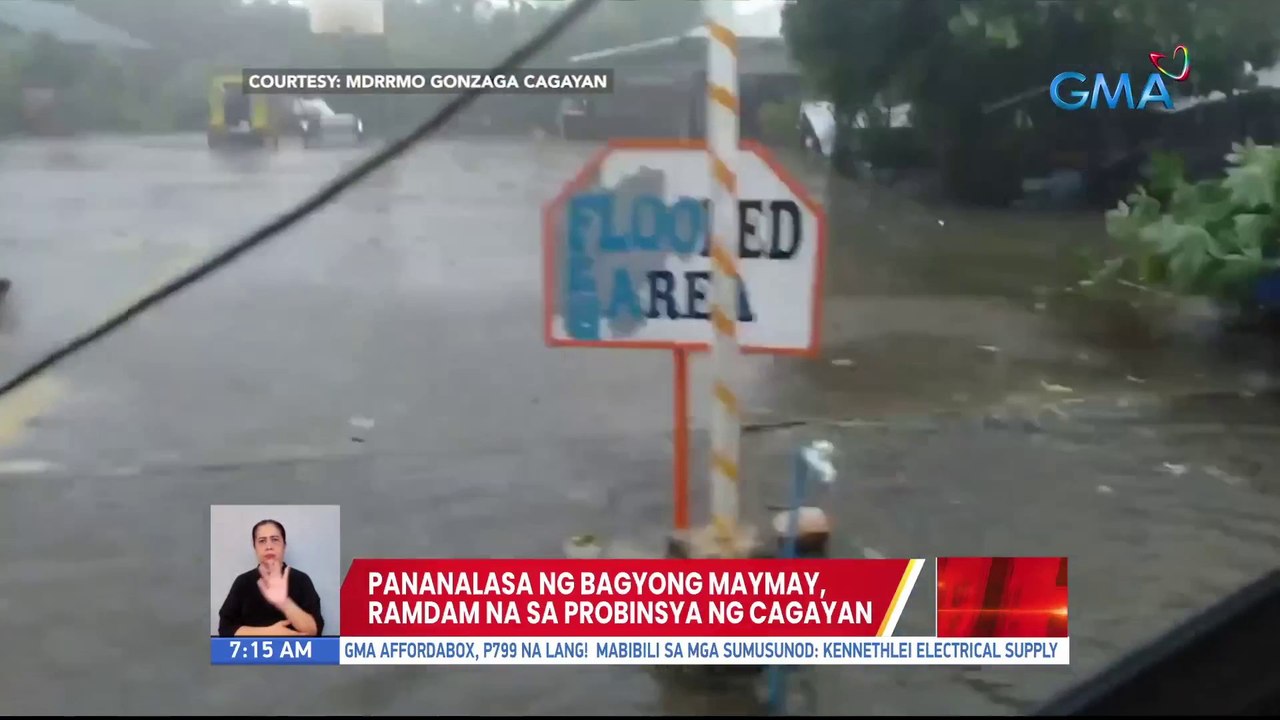 Pananalasa ng Bagyong Maymay, ramdam na sa probinsya ng Cagayan | UB