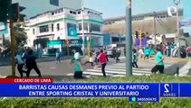 Presuntos barristas siembran el terror en Barranco y Cercado de Lima