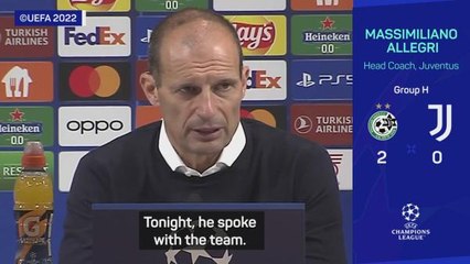 'Not worthy of Juventus!', says Allegri after Maccabi loss