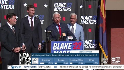 Download Video: Former Vice President Mike Pence endorses Blake Masters for Senate