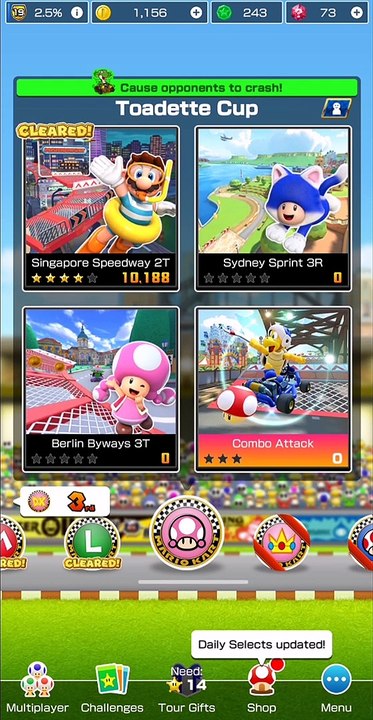 Mario Kart Tour: Anniversary Tour: Toadette Cup