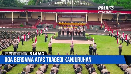 Kasetukpa Lemdiklat Polri Pimpin Doa Bersama Untuk Korban Tragedi Kanjuruhan