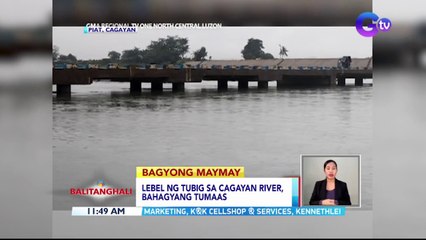 Lebel ng tubig sa Cagayan River, bahagyang tumaas | BT