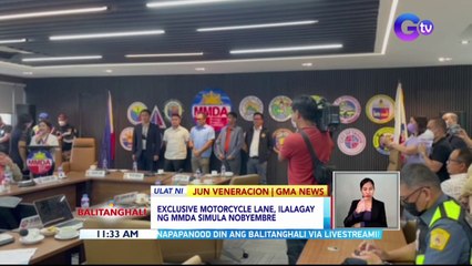 Exclusive motorcycle lane, ilalagay ng MMDA simula Nobyembre | BT