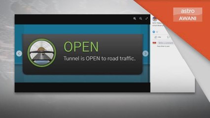 Hujan Lebat | Terowong SMART dibuka semula selepas ditutup hampir dua jam