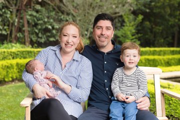 Kristen Davidson introduces new baby girl, Daphne, to Canberra