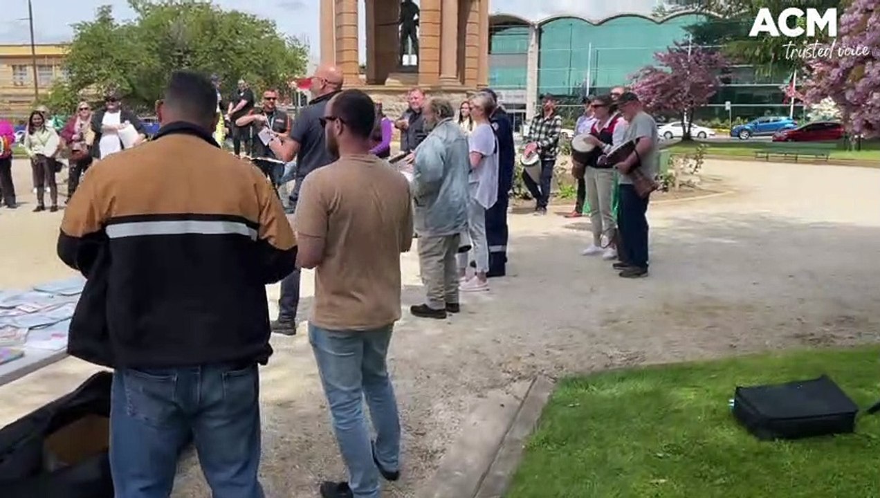 Drumming flash mob for Mental Health Awareness Month  | October 12, 2022 | Western Advocate