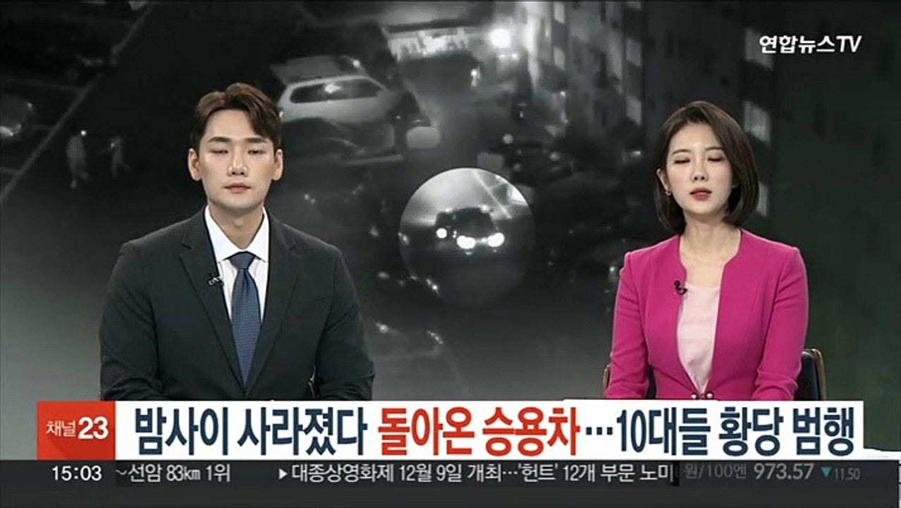 밤사이 사라졌다 돌아온 승용차…10대들 황당 범행