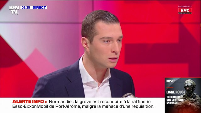 Crise des carburants: Jordan Bardella a le sentiment qu'Emmanuel Macron est démissionnaire