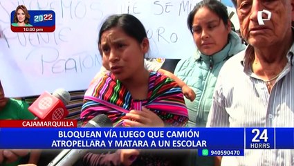 Cajamarquilla: bloquean vías para exigir justicia luego de que un camión matara a un escolar