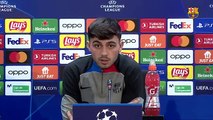 Pedri se rinde a los pies de Lewandowski en rueda de prensa / FCB