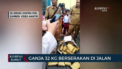 32 Kg Narkotika Jenis Ganja Kering Ditemukan Warga Berserakan di Jalan
