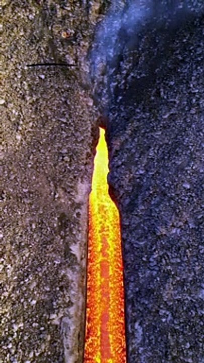 Eruzione Stromboli dal drone