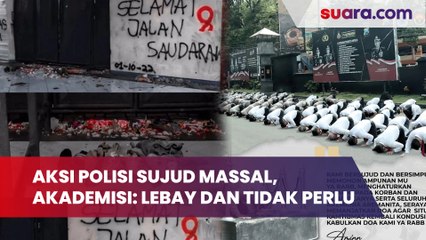 Aksi Polisi Sujud Massal Minta Maaf Terkait Tragedi Kanjuruhan, Akademisi: Lebay dan Tidak Perlu