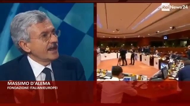 D'Alema: Abbiamo salvato le banche tedesche e francesi in Grecia con soldi degli italiani