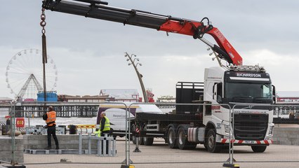 Download Video: Blackpool's Christmas festival starts to take shape