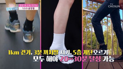 내 몸속 근육을 지키는 초 간단 1＊3＊5 운동법 TV CHOSUN 221012 방송