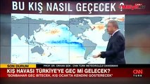 Prof. Dr. Şen canlı yayında kar yağışı için tarih verdi! La Nina'lı bir yıl olacak