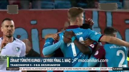 Trabzonspor 5-0 Büyükşehir Belediye Erzurumspor [HD] 04.02.2020 - 2019-2020 Turkish Cup Quarter Final 1st Leg