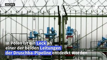 Leck an Druschba-Pipeline zwischen Russland und Deutschland
