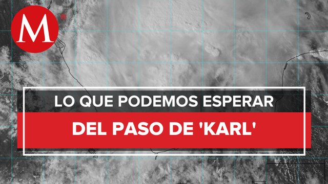 Tormenta tropical 'Karl' tocaría tierra el jueves en Veracruz