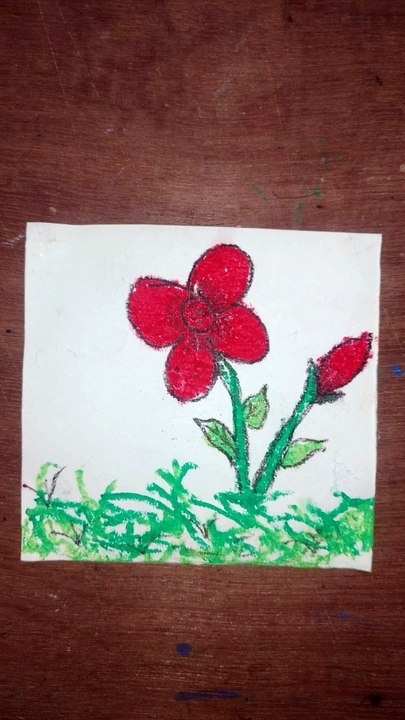 Easy flower drawing