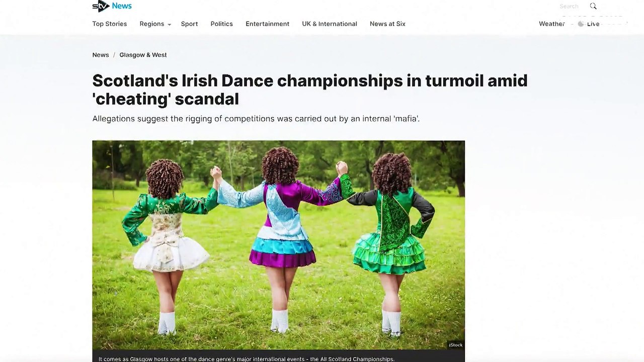 Dança irlandesa em choque