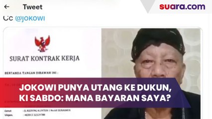 Jokowi Punya Utang ke Dukun, Ki Sabdo: Mana Bayaran Saya?