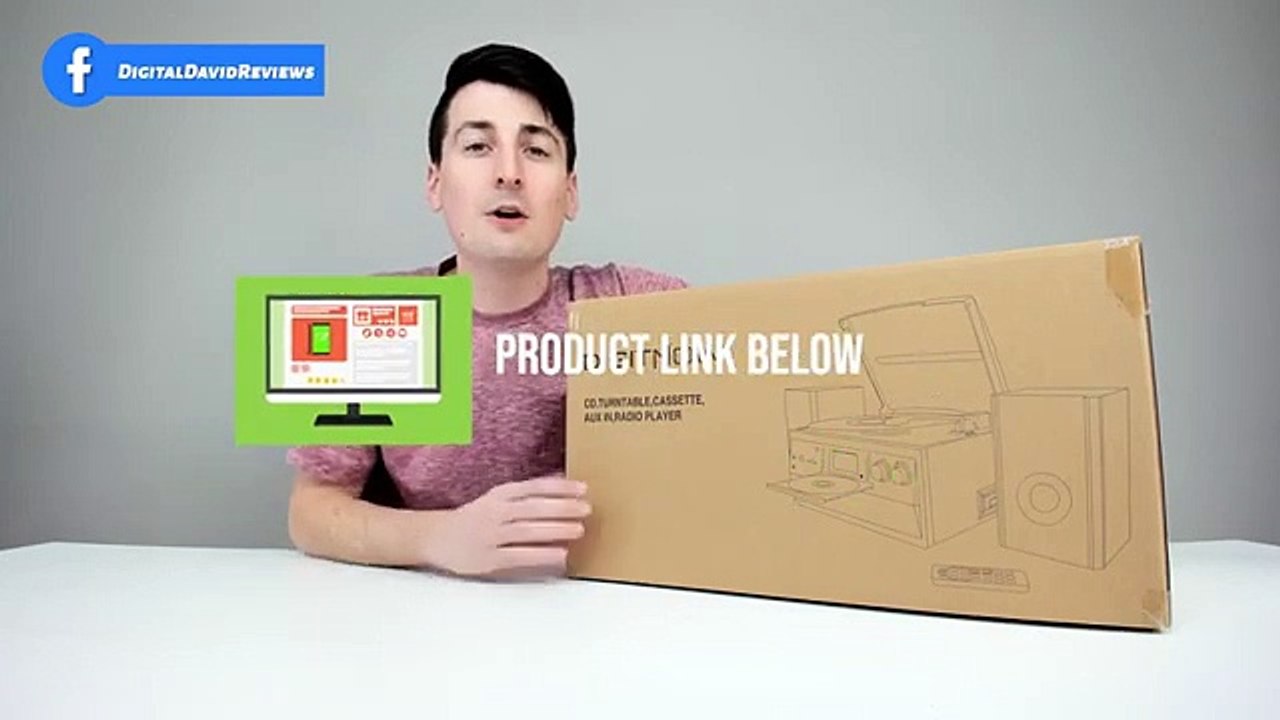 DIGITNOW Bluetooth Record Player Turntable with Stereo Speakers Review