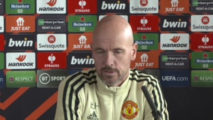 Ten Hag and Lindelof on importance of Utd topping Europa League group
