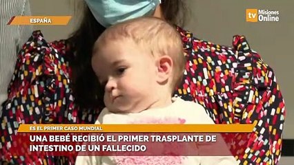 Una bebé recibió el primer trasplante de intestino de un fallecido