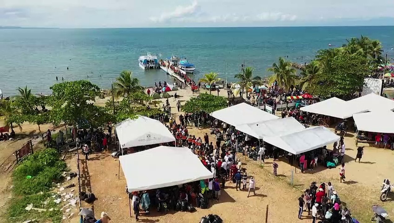 Tausende Migranten in kolumbianischem Hafen gestrandet