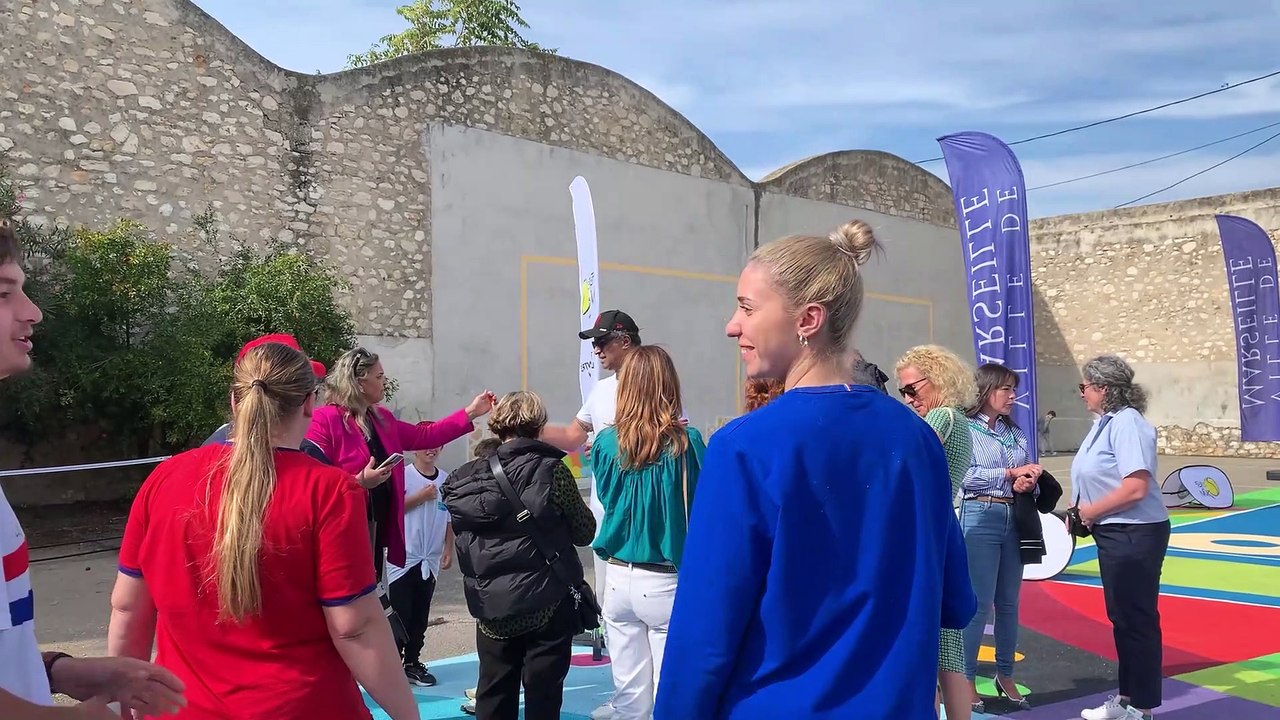 Retour en images. Yannick Noah a inauguré un nouveau plateau sportif dans le 15e