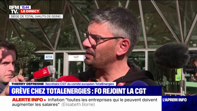 Thierry Defresne, CGT TotalEnergies: On ne fait pas grève pour créer une pénurie, mais pour montrer à la direction notre mécontentement