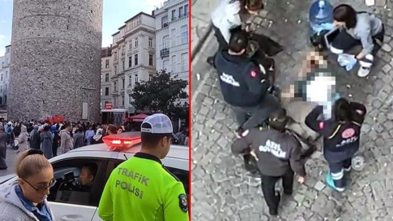 Son dakika: Galata Kulesi'nde korkunç olay! Yabancı uyruklu şahıs metrelerce yükseklikten atlayıp intihar etti
