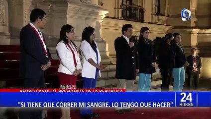 Castillo: "Si tiene que correr mi sangre por la calle en beneficio del pueblo, lo tengo que hacer"