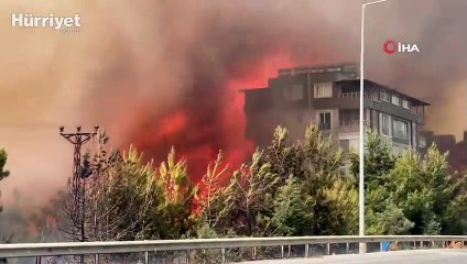 Hatay’daki yangında alevler yeniden evlere sıçradı