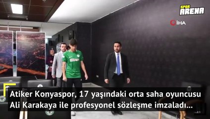 Konyaspor 17 yaşındaki oyuncuyla sözleşme imzaladı